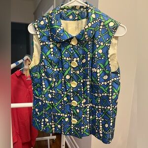 Vintage 1960s Silk Vest